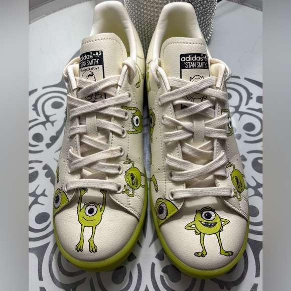 Adidas Men’s Sz 10 Monster’s Inc. Stan Smith Shoes (Disney Mike Wazowski) - Picture 4 of 6